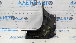 Накладка передней стойки нижняя правая Ford Mustang mk6 15-23 черная, затерта, царапины