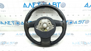 Руль голый Audi A4 B8 13-16 3 спицы, кожа, черный, без кнопок, под перешив