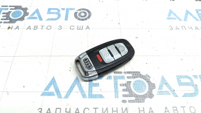 Ключ Audi A4 B8 08-16 smart 4 кнопки, тычки на хроме, царапины