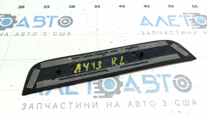 Elemente exterioare prag stânga spate Audi A4 B8 08-16 sedan, negru, cu ornamente cromate, uzate