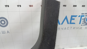 Decorație stâlp stânga jos față Lincoln MKZ 13-16 negru, uzat, zgârieturi