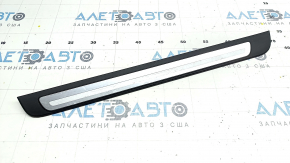 Decorație exterioară față stânga a pragului Audi A4 B8 08-16 sedan crom, denivelare, zgârieturi