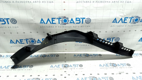 Garnitură prag, interior spate dreapta Audi A4 B8 08-16 sedan, negru, zgârieturi