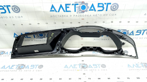Накладка передней панели рамка спидометра под монитор Audi A4 B8 08-15 серая, царапины