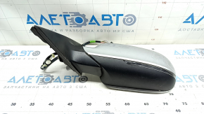Зеркало боковое левое в сборе Audi A4 B8 08-16 12 пинов, память, поворотник, автозатемнение, серебро