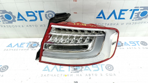 Фонарь внешний крыло правый Audi A4 B8 13-16 рест седан LED, разбито стекло, сломана накладка