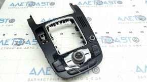 Накладка шифтера Audi A4 B8 13-16 рест, без кнопки start/stop, с управлением медии, МКПП,