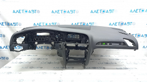 Panoul frontal al plansei de bord cu repaus AIRBAG Audi A4 B8 13-16, negru