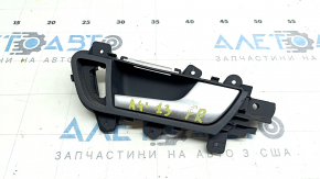Ручка двери внутренняя передней правой Audi A4 B8 13-16 рест, серая