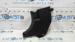 Decorație stâlp stânga jos față Hyundai Azera 12-17 negru, zgârieturi, uzate