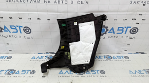 Decorație stâlp dreapta jos față Hyundai Azera 12-17 negru, zgârieturi, uzat
