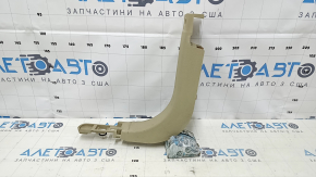 Накладка передней стойки нижняя левая Ford Fusion mk5 13-16 бежевая, потертости