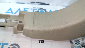 Накладка передней стойки нижняя левая Ford Fusion mk5 13-16 бежевая, потертости