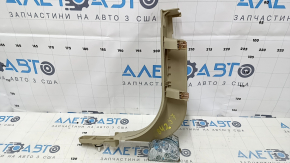Накладка передней стойки нижняя правая Ford Fusion mk5 13-16 бежевая, под чистку, затерта, царапины