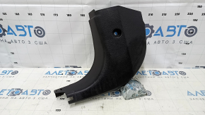 Decorație stâlp stânga jos față Ford Fiesta 11-19 neagră, zgârieturi