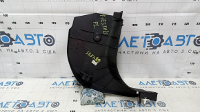 Накладка передней стойки нижняя левая Ford Fiesta 11-19 черная, царапины