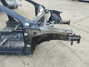 Четверть передняя правая VW CC 08-17 на кузове, черная, вмятины