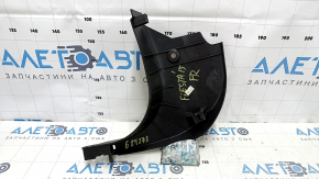 Накладка передней стойки нижняя правая Ford Fiesta 11-19 черная, царапины