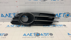 Решетка переднего бампера правая Audi A6 C7 16-18 рест под радар