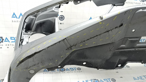 Бампер передний голый Honda Civic X FC 19-21 серебро, прижат, царапины