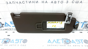 Козырек правый Porsche Macan 15-26 кожа коричневый, без крючка, под панораму