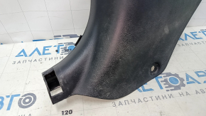 Накладка передней стойки нижняя левая Hyundai Sonata 11-15 черная, царапины