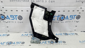 Накладка передней стойки нижняя левая Hyundai Sonata 11-15 черная, царапины
