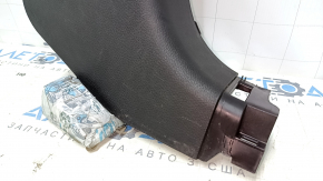 Ornamentare stâlp dreapta jos față Hyundai Santa FE Sport 13-18 negru, zgârieturi, uzat