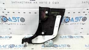 Ornamentare stâlp dreapta jos față Hyundai Santa FE Sport 13-18 negru, zgârieturi, uzat