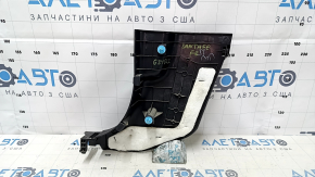 Ornamentare stâlp dreapta jos față Hyundai Santa FE Sport 13-18 negru, zgârieturi, uzat