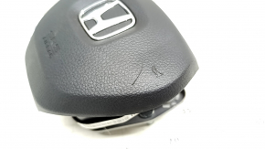 Подушка безопасности airbag в руль водительская Honda Insight 19-22 черная, ржавый пиропатрон, царапина