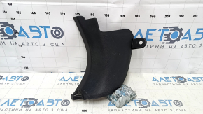 Накладка передней стойки нижняя левая Subaru Forester 14-18 SJ черная, царапины, потерта