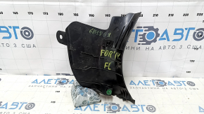 Накладка передней стойки нижняя левая Subaru Forester 14-18 SJ черная, царапины, потерта