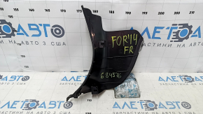 Накладка передней стойки нижняя правая Subaru Forester 14-18 SJ черная, потертость