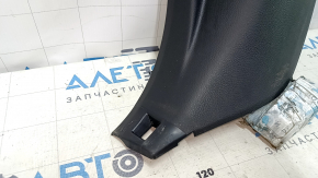 Накладка передней стойки нижняя левая Subaru Legacy 15-19 черная, потертости, царапины