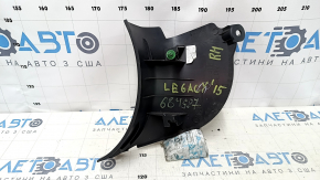 Накладка передней стойки нижняя правая Subaru Legacy 15-19 черная, потертости