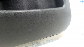 Обшивка двери карточка задняя левая Honda Civic X FC 16-21 4d черная с черной вставкой пластик, подлокотник черная ткань, царапины, потертости
