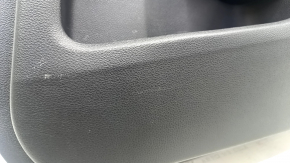 Обшивка двери карточка задняя правая Honda Civic X FC 16-21 4d ткань черная с черной вставкой, царапины