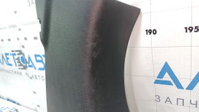 Decorație stâlp dreapta jos față Nissan Versa 12-19 usa negru, zgârieturi