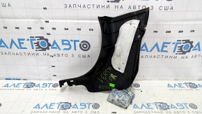 Decorație stâlp dreapta jos față Nissan Versa 12-19 usa negru, zgârieturi