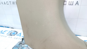 Decorație stâlp dreapta jos față Nissan Altima 13-18 bej, zgârieturi, uzate, plastic albit