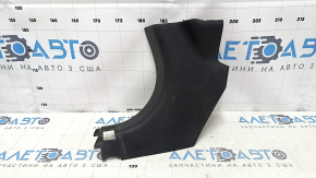 Decorație stâlp stânga jos față Nissan Altima 13-18 dorest, negru, zgârieturi