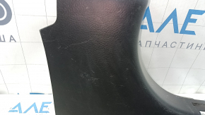 Накладка передней стойки нижняя правая Nissan Altima 13-15 дорест, черная, потертая, царапины