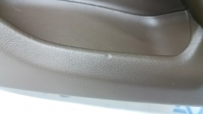 Cartela de ornamente usi spate dreapta Porsche Macan 15-18 piele maro fara lumina de fundal si perdea, insert din piele maro, cotiera din piele maro, Bose, lovituri