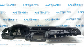 Торпедо передняя панель с AIRBAG Honda Insight 19-21 черная, с накладкой, ржавый пиропатрон, под чистку