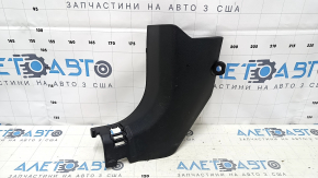 Decorație stâlp stânga jos față Nissan Rogue 14-20 negru, zgârieturi