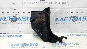 Накладка передней стойки нижняя левая Nissan Rogue 14-20 черная, царапины