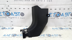 Decorație stâlp stânga jos față Nissan Rogue 14-20 negru, zgârieturi
