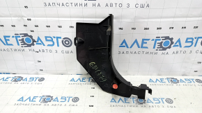 Накладка передней стойки нижняя левая Nissan Rogue 14-20 черная, царапины