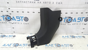 Decorație stâlp stânga jos față Nissan Rogue 14-20 negru, zgârieturi